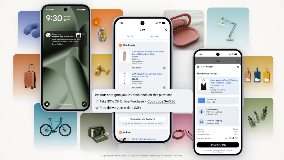 ابزار Universal Cart گوگل